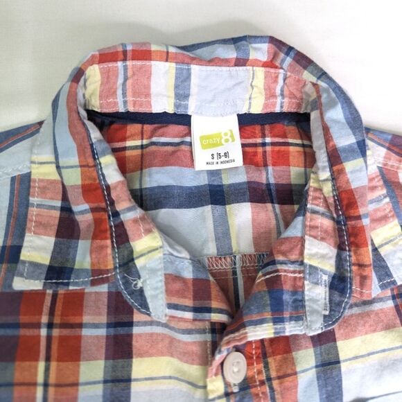 Boys Crazy 8 Small (5/6) Button Down Dress Shirt - Picture 3 of 4